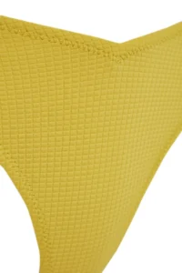 TRENDYOLMİLLA Oil Green V Cut textured Normal Hem Bikini Bottom - Image 7