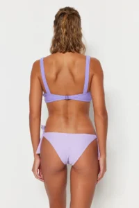 TRENDYOLMİLLA Lilac tied up Normal Hem Bikini Bottom - Image 6