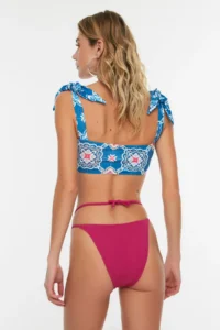 TRENDYOLMİLLA Fuchsia Piped High Leg Bikini Bottom - Image 7
