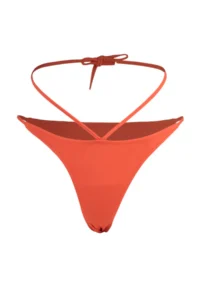 TRENDYOLMİLLA Orange Piped High Leg Bikini Bottom - Image 6