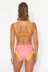 TRENDYOLMİLLA Zebra Patterned Cut Out Detailed Bikini Bottom - Image 5