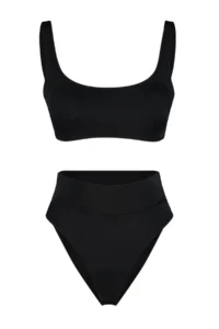 TRENDYOLMİLLA Black bralette High Waist Regular Basic Bikini Set - Image 5