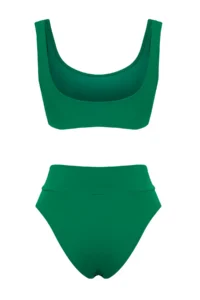 TRENDYOLMİLLA Green bralette Covered Regular High Waist Bikini Set - Image 6