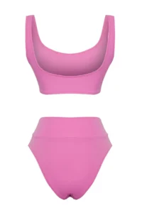 TRENDYOLMİLLA Pink bralette High Waist Regular Basic Bikini Set - Image 8