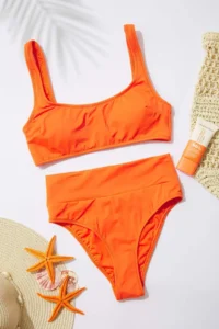 TRENDYOLMİLLA Pomegranate bralette Covered Regular High Waist Bikini Set - Image 6