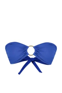 TRENDYOLMİLLA Saks Blue with accessories Strapless Covered Bikini Top - Image 8