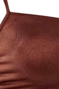 TRENDYOLMİLLA Brown tunnelled bralette Covered Bikini Top - Image 7
