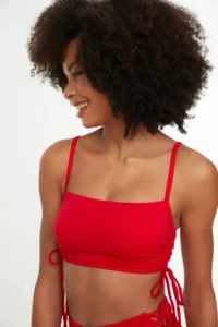 TRENDYOLMİLLA Rejection tunnelled bralette Covered Bikini Top - Image 2