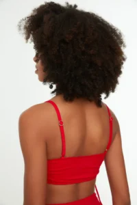 TRENDYOLMİLLA Rejection tunnelled bralette Covered Bikini Top - Image 4