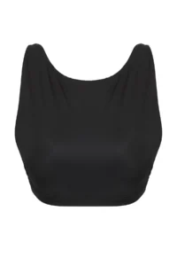 TRENDYOLMİLLA Black Barbell Collar Covered Bikini Top - Image 5
