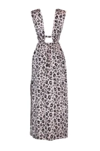 TRENDYOLMİLLA beachwear Leopard Patterned Weaving slit Maxi Dress - Image 6