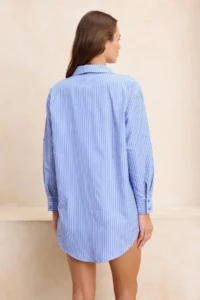 TRENDYOLMİLLA beachwear Striped Weaving Maxi Shirt - Image 4