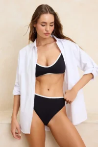 TRENDYOLMİLLA beachwear White Weaving Maxi Shirt