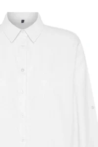 TRENDYOLMİLLA beachwear White Weaving Maxi Shirt - Image 6