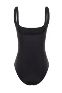TRENDYOLMİLLA Black Square Neck Covered Regular Basic Swimsuit - Image 8
