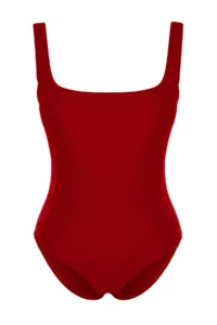 TRENDYOLMİLLA Rejection Square Neck Covered Regular Basic Swimsuit - Image 6