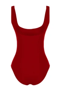TRENDYOLMİLLA Rejection Square Neck Covered Regular Basic Swimsuit - Image 8