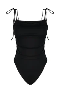 TRENDYOLMİLLA Black Drapeli Square Neck Covered brazilian Swimsuit - Image 6