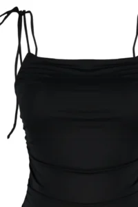 TRENDYOLMİLLA Black Drapeli Square Neck Covered brazilian Swimsuit - Image 7