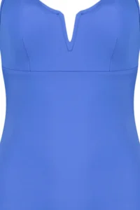 TRENDYOLMİLLA Saks Blue V Telli V-neck Covered Regular Swimsuit - Image 7