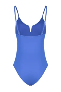 TRENDYOLMİLLA Saks Blue V Telli V-neck Covered Regular Swimsuit - Image 8