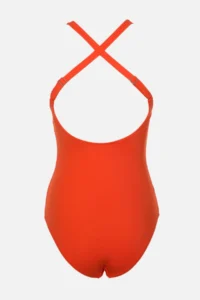 TRENDYOLMİLLA Pomegranate U-Neck Covered Regular Swimsuit - Image 7