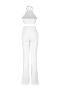 TRENDYOLMİLLA beachwear Ecru Knitting Blouse-Pants Set - Image 8