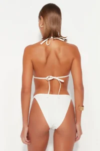 TRENDYOLMİLLA Ecru with accessories High Leg Bikini Bottom - Image 6