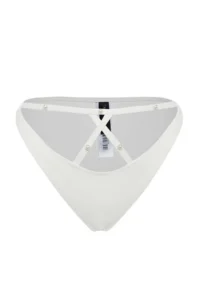 TRENDYOLMİLLA Ecru with accessories High Leg Bikini Bottom - Image 7