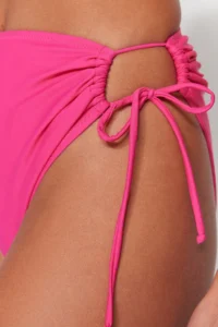 TRENDYOLMİLLA Fuchsia Cut Out/Window Detailed Regular High Waist Bikini Bottom - Image 5