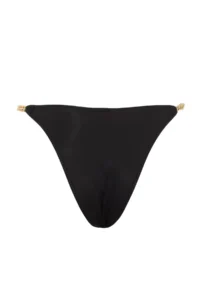 TRENDYOLMİLLA Black Zincir with accessories Normal Hem Bikini Bottom - Image 8