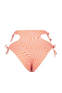 TRENDYOLMİLLA Abstract Patterned Cut Out/Pencereli High Waist Normal Hem Bikini Bottom - Image 8