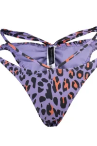 TRENDYOLMİLLA Leopard Patterned Piped High Leg brazilian Bikini Bottom - Image 7