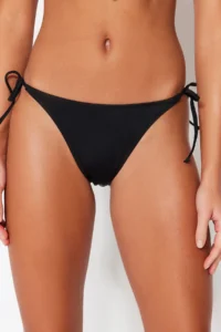 TRENDYOLMİLLA Black brazilian Low Waist Basic Bikini Bottom - Image 4