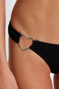TRENDYOLMİLLA Black with accessories Regular Regular Waist Bikini Bottom - Image 5