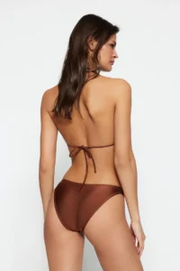 TRENDYOLMİLLA Brown Zincir with accessories Normal Hem Bikini Bottom - Image 6