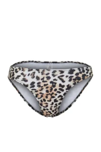 TRENDYOLMİLLA Leopard Patterned V Cut Regular Regular Waist Bikini Bottom - Image 5
