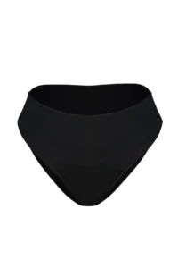 TRENDYOLMİLLA Black textured High Waist Regular Basic Bikini Bottom - Image 7