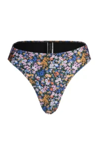 TRENDYOLMİLLA Floral Patterned Regular High Waist Bikini Bottom - Image 7