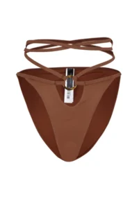 TRENDYOLMİLLA Ecru with accessories High Leg Bikini Bottom - Image 7
