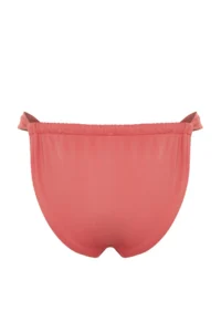 TRENDYOLMİLLA Dusty Rose Tunnelated High Leg brazilian Bikini Bottom - Image 8