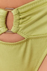 TRENDYOLMİLLA Green with accessories High Leg Bikini Bottom - Image 5