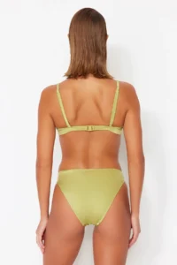 TRENDYOLMİLLA Green with accessories High Leg Bikini Bottom - Image 6