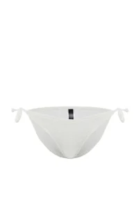 TRENDYOLMİLLA White tied up textured Regular Bikini Bottom - Image 8