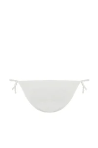 TRENDYOLMİLLA White tied up textured Regular Bikini Bottom - Image 9