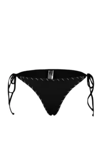 TRENDYOLMİLLA Black Embroidered Regular Regular Waist Bikini Bottom - Image 7