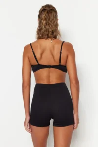 TRENDYOLMİLLA Black Super High Waist Basic Shorts Bikini Bottom - Image 6