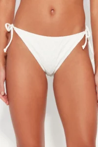 TRENDYOLMİLLA Ecru Regular Regular Waist Bikini Bottom - Image 5