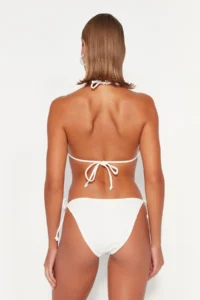 TRENDYOLMİLLA Ecru Regular Regular Waist Bikini Bottom - Image 7