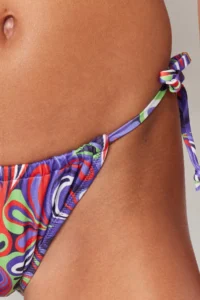TRENDYOLMİLLA Abstract Patterned Tunnel Normal Hem Bikini Bottom - Image 4
